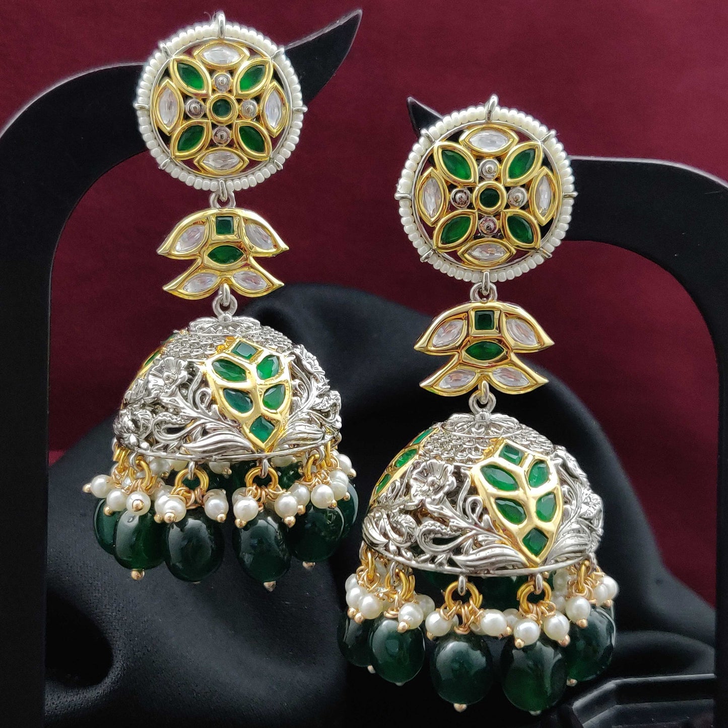 ETHNIC KUNDAN JHUMKI