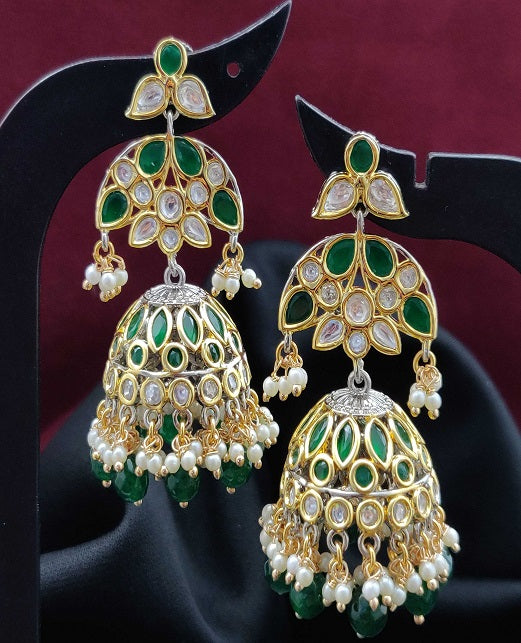 KUNDAN POLKI EARRINGS