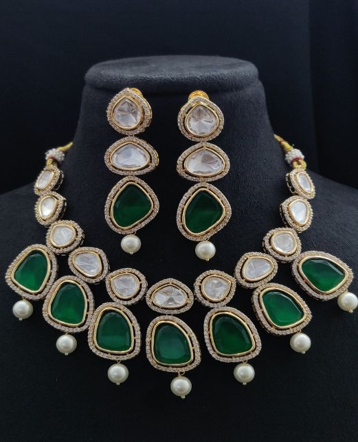 PEARL UNCUT KUNDAN NECKLACE