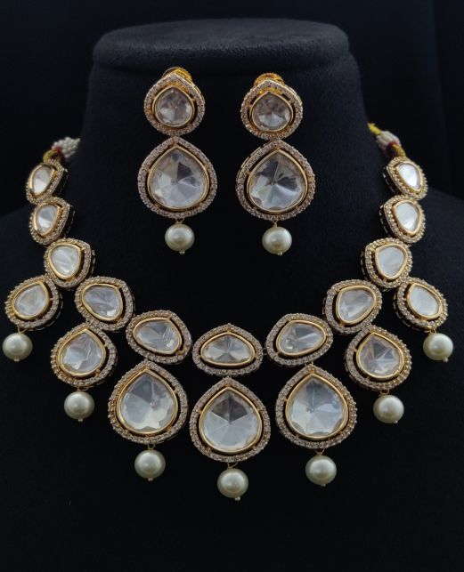 PEARL UNCUT KUNDAN NECKLACE