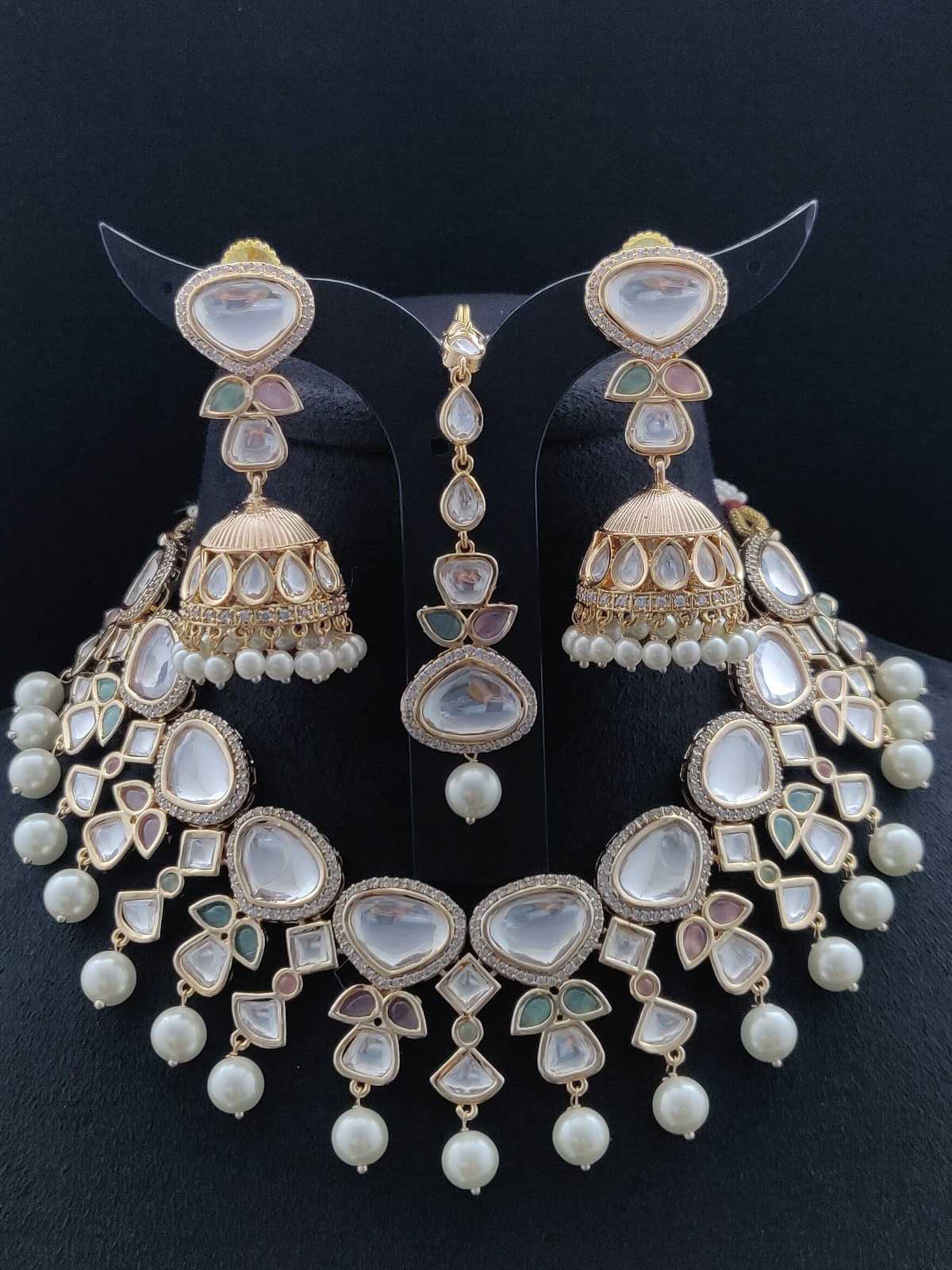 PEARL UNCUT KUNDAN NECKLACE