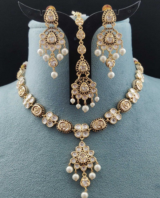 MEENAKARI KUNDAN NECKLACE