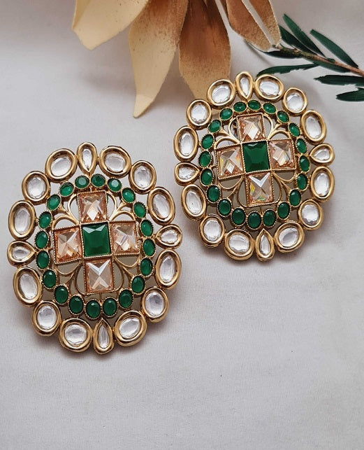 CLASSIC KUNDAN STUDS