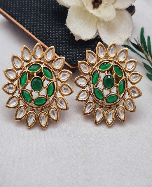 STYLISH KUNDAN STUDS