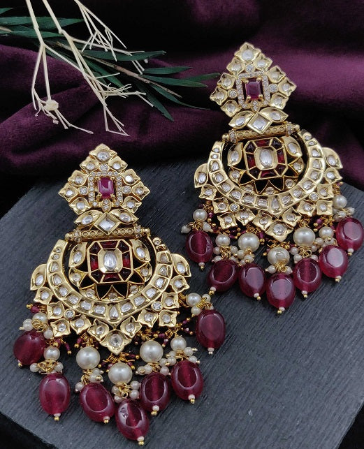 CLASSIC KUNDAN EARRINGS