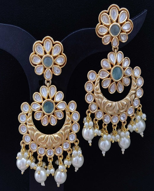 CHANDBALI KUNDAN EARRINGS