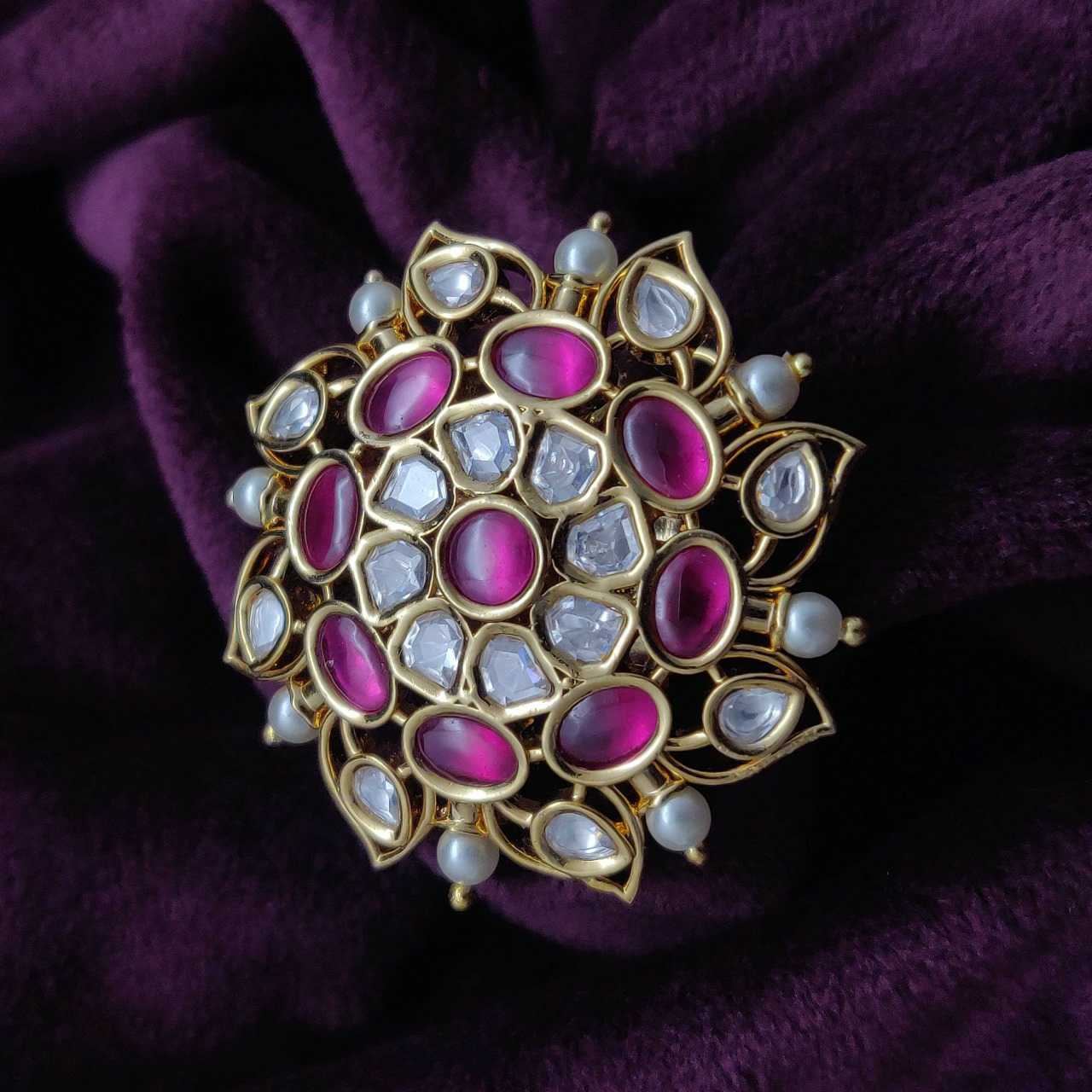 DESIGNER KUNDAN FINGER RINGS