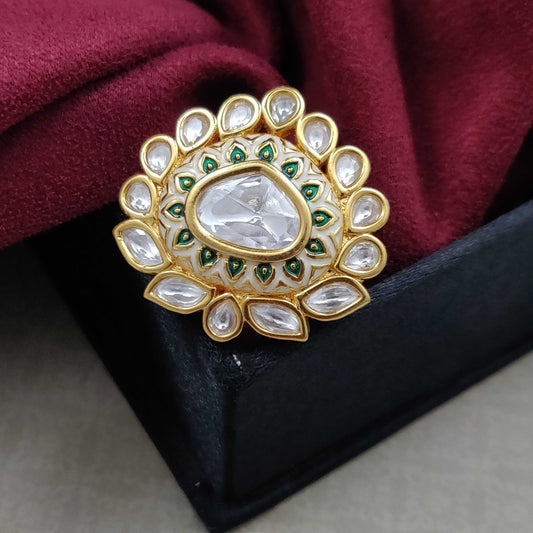 UNCUT KUNDAN FINGER RINGS