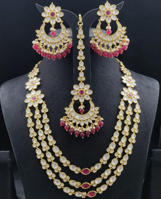 3 LAYER KUNDAN NECKLACE