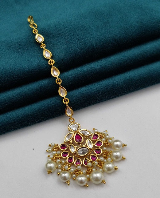 DESIGNER KUNDAN MAANG TIKKA