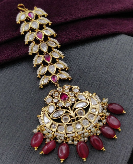 STYLISH KUNDAN MAANG TIKKA