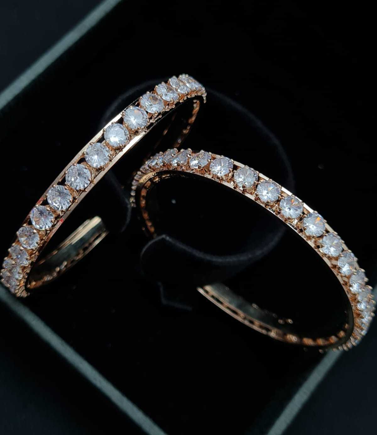 SOLITAIRE CZ 2PC BANGLES