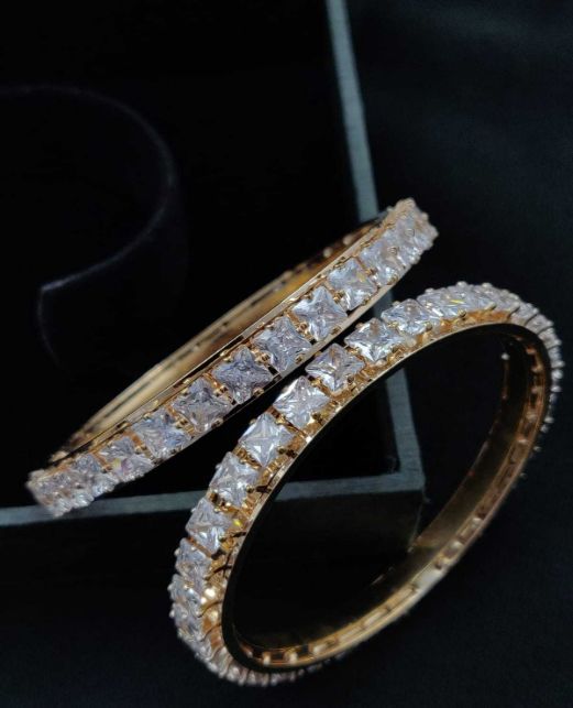 STUNNING CZ 2PC BANGLES