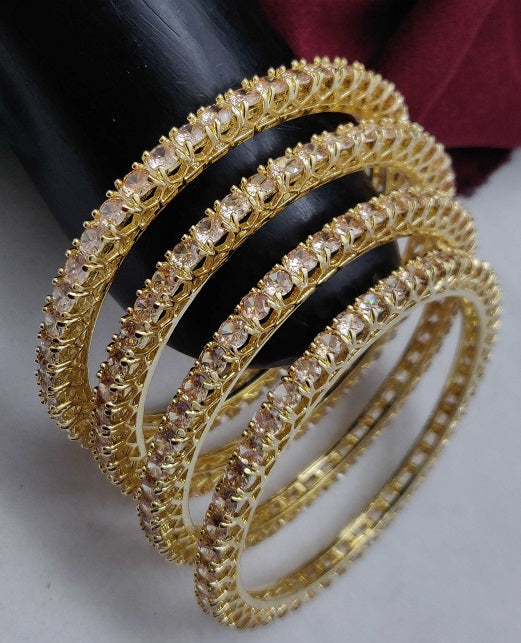 SOLITAIRE CZ 4PCS BANGLES