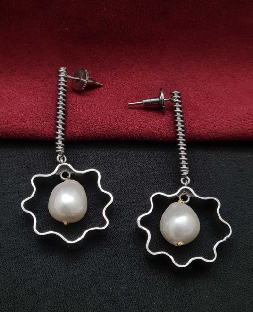 LATEST PEARL ANTIQUE EARRINGS