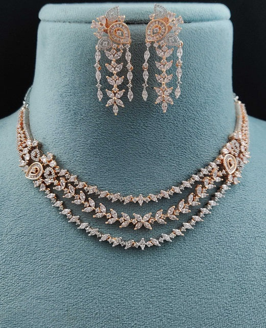 LAYER CRYSTAL CZ NECKLACE