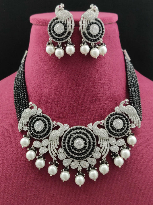 BEADED WORK DESIGNER AD NECKLACE