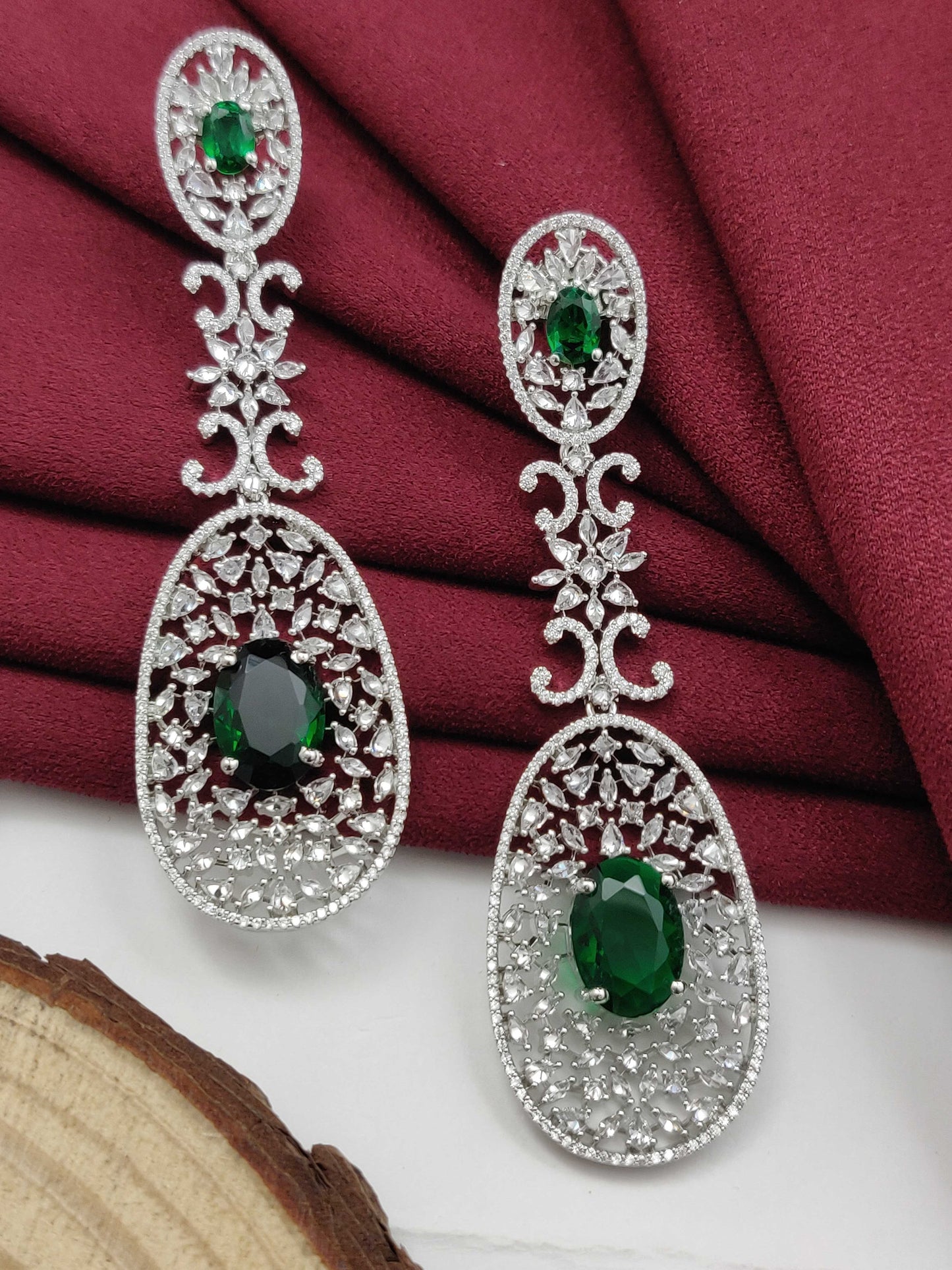 ELEGANT CZ EARRINGS