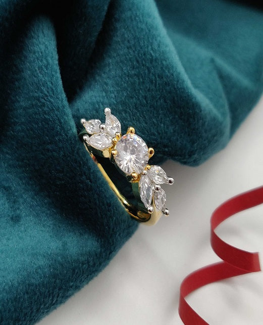 CLUSTER CZ FINGER RINGS