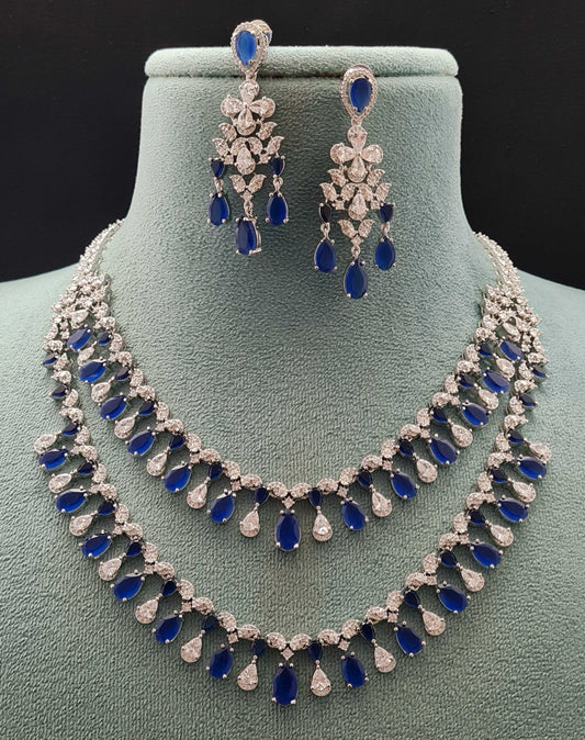 2 LAYER ELEGANT CZ NECKLACE