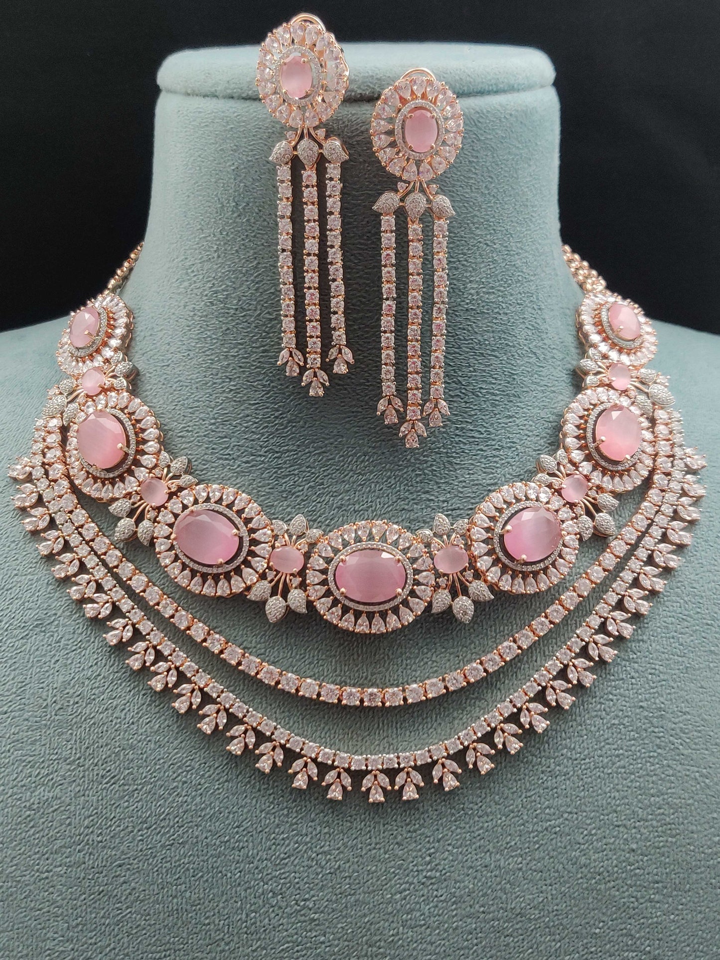 LAYERED ELEGANCE CZ NECKLACE