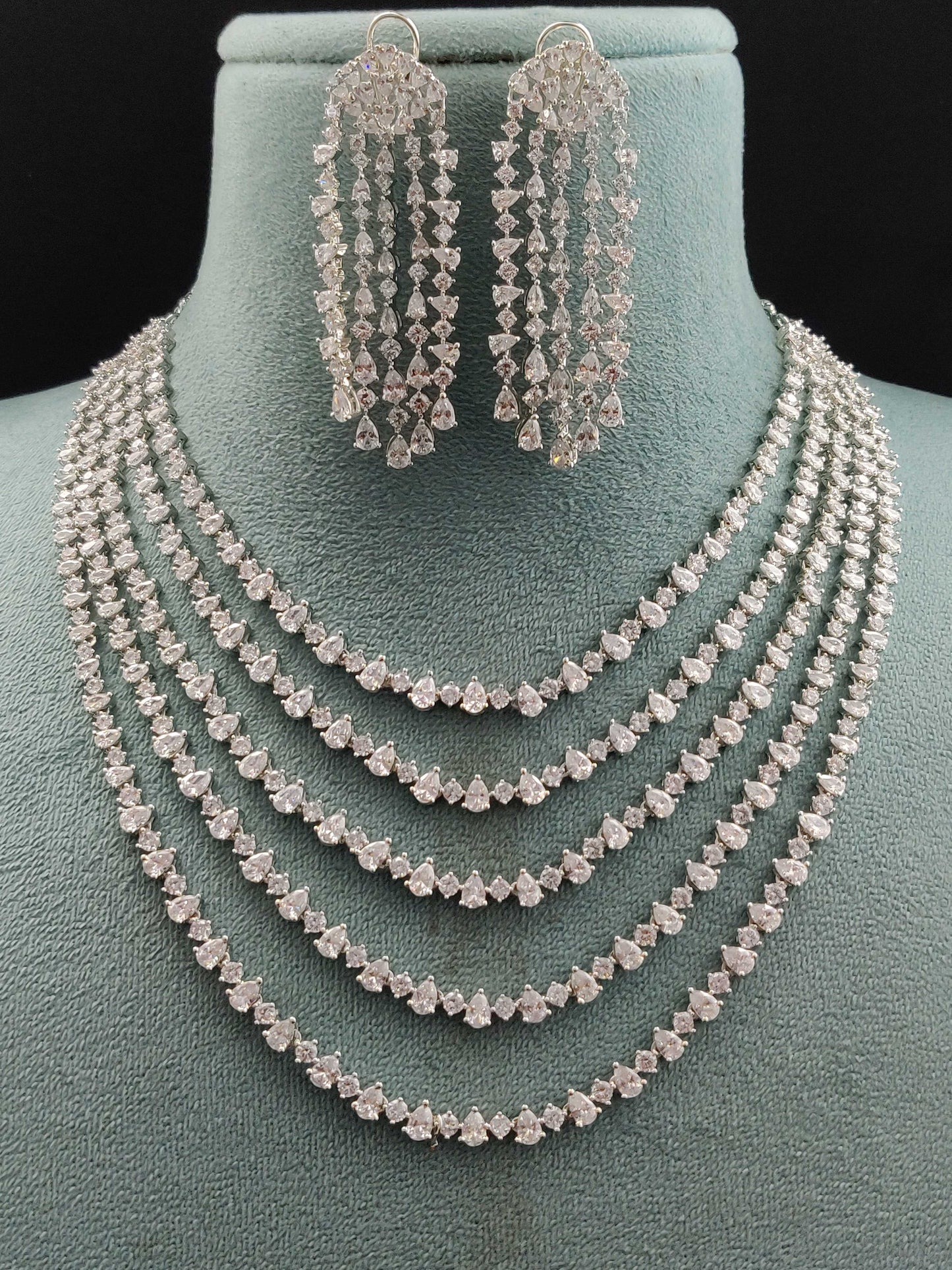 LAYERED GORGEOUS CZ NECKLACE