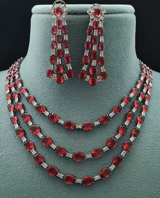 LAYERED ELEGANT CZ NECKLACE