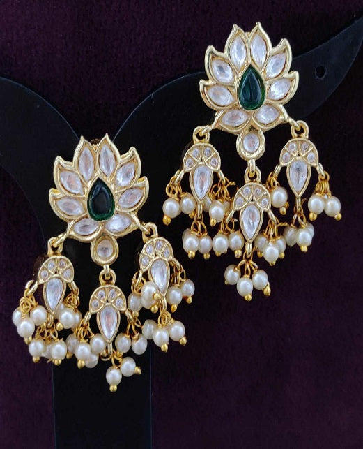 DANGLING KUNDAN EARRINGS