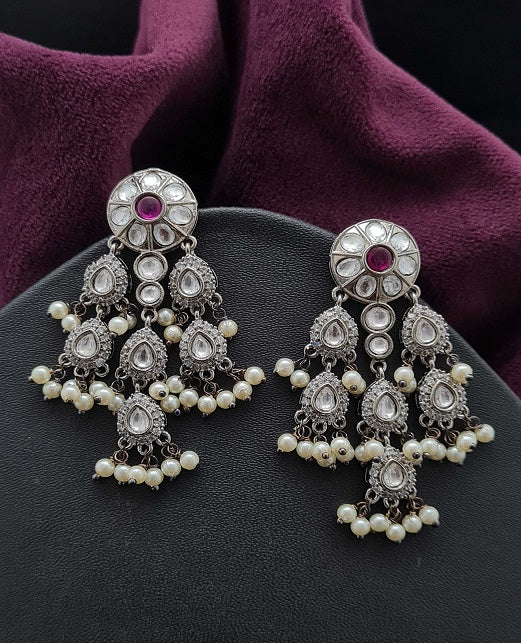 AD KUNDAN FUSION EARRINGS