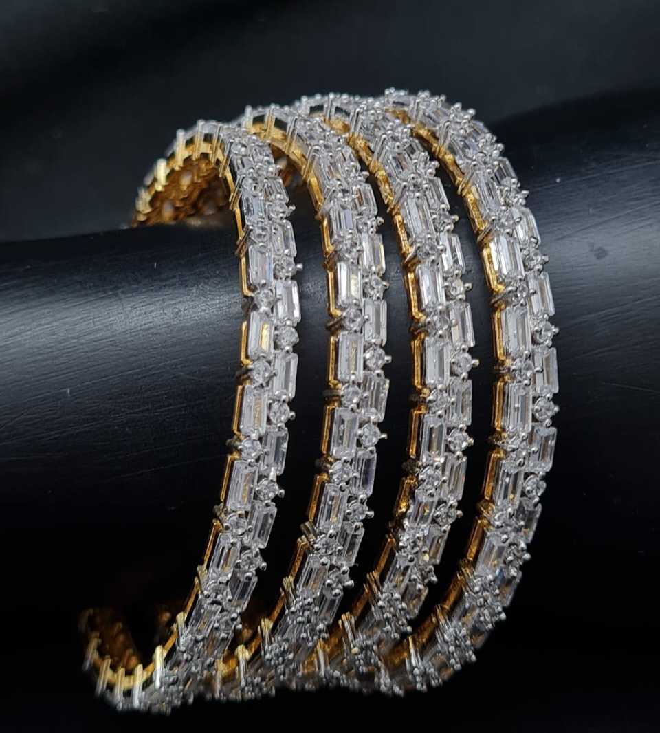 FANCY CZ 2PC BANGLES