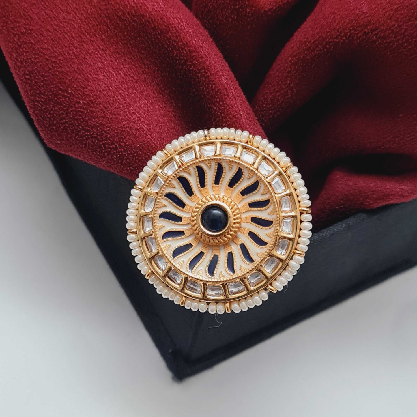 ELEGANCE KUNDAN FINGER RINGS