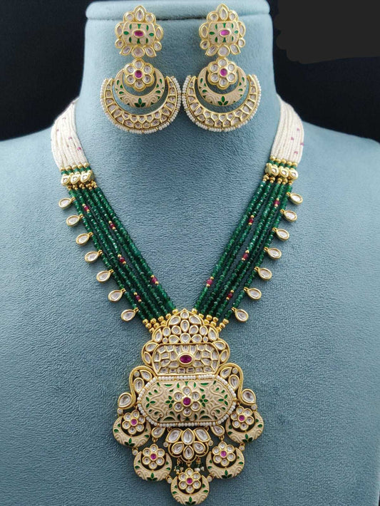 TRADITIONAL KUNDAN MALA PENDENT SET