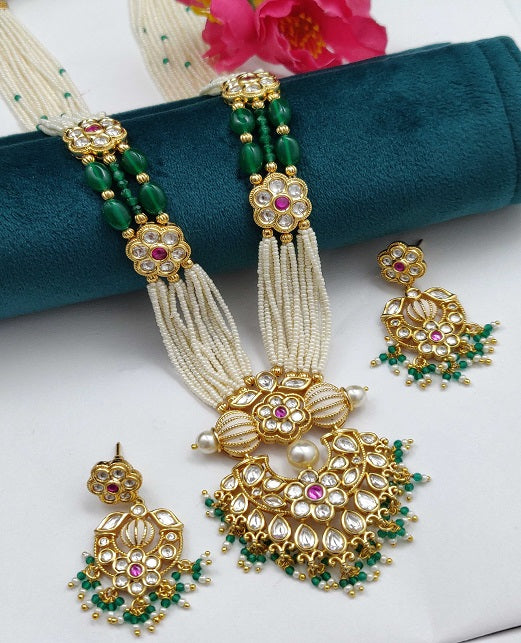 KUNDAN MALA PENDENT SET