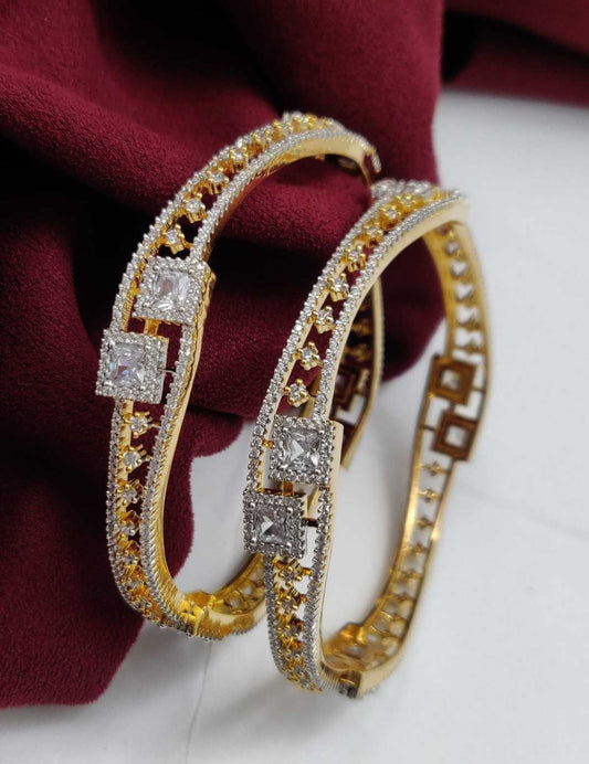 SPARKLE AD 2PC BANGLES