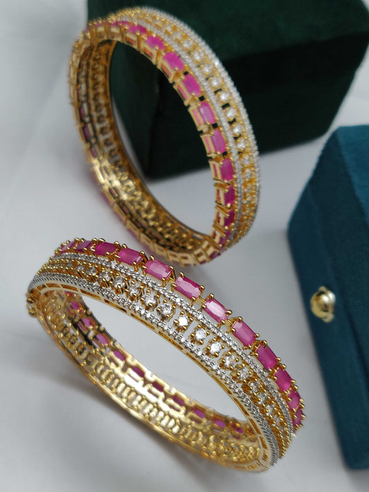 TRENDY CZ 2PC BANGLES