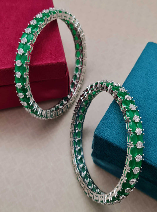 CLASSIC CZ 2PC BANGLES