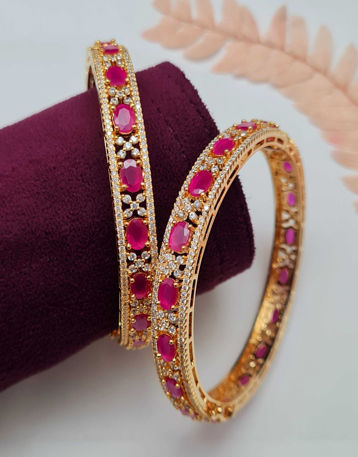 DELICATE CZ 2PC BANGLES