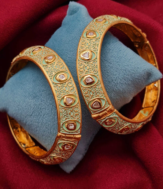 MEENAKARI KUNDAN 2PC BANGLES