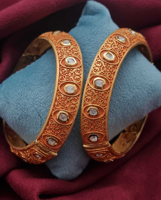 MEENAKARI KUNDAN 2PC BANGLES